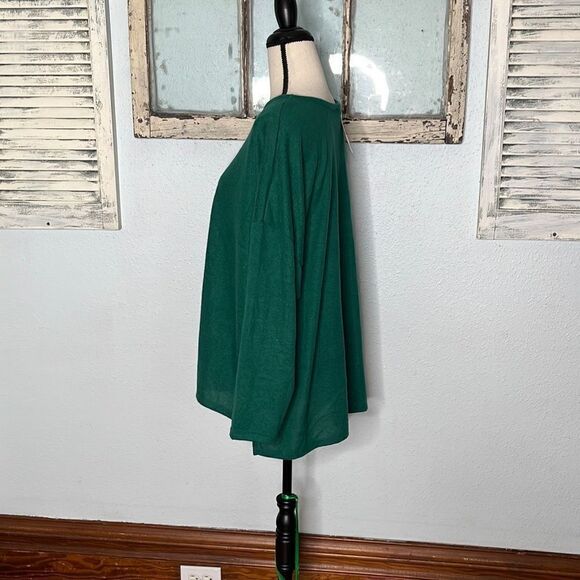 Style & Co Womens Knitted Sweater Adveturine Drop Shoulder Green Size 2X NWT - Picture 5 of 12